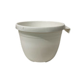 Plastic Pot with Hook (White)