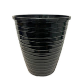 Decorative Planter Pot - Black Wave Design (Zhong Tian Guang Yuan 中天广原)