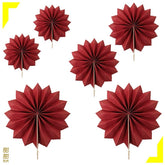 Decorative Japanese-Style Paper Fan Set