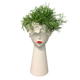 Rhipsalis on Face Shape Ceramic Pot