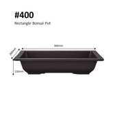Rectangle Bonsai Pot (Plastic)