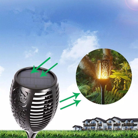 LED Waterproof Solar Garden Torch Light