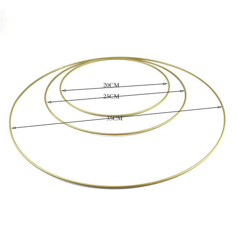 Gold Metal Rings (3 pcs Set)