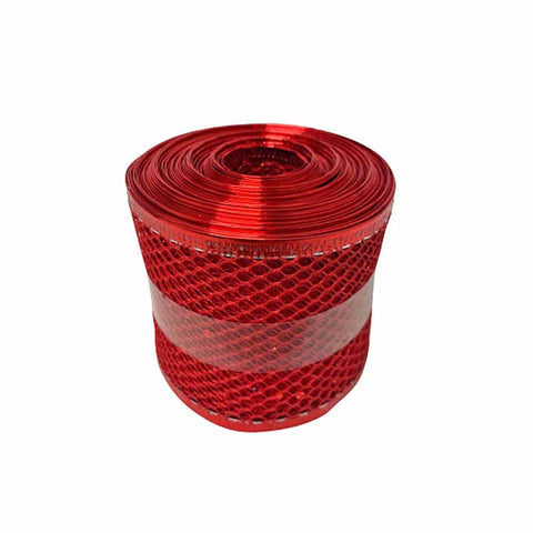Christmas Glitter Mesh Ribbon Candy Floriculture