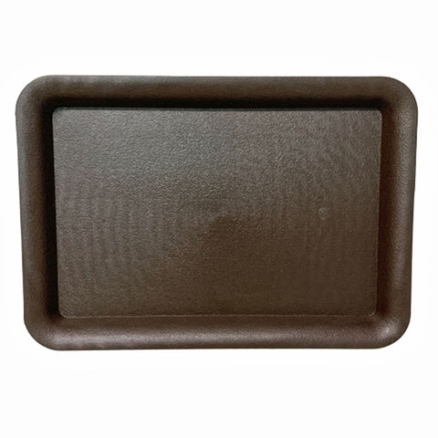Plastic Rectangle Tray - Dark Brown (Hua Bo Shi 花博士)