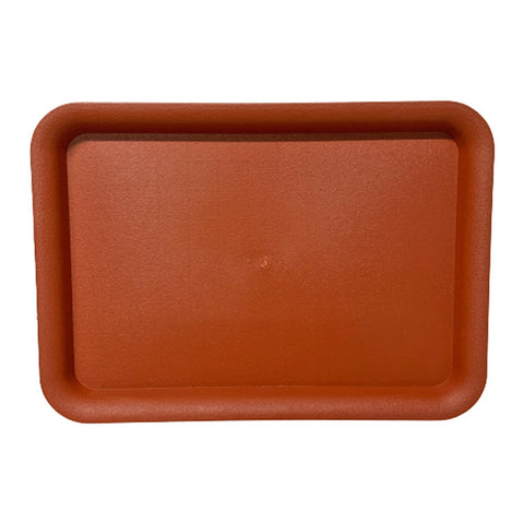 Plastic Rectangle Tray - Brown (Hua Bo Shi 花博士)
