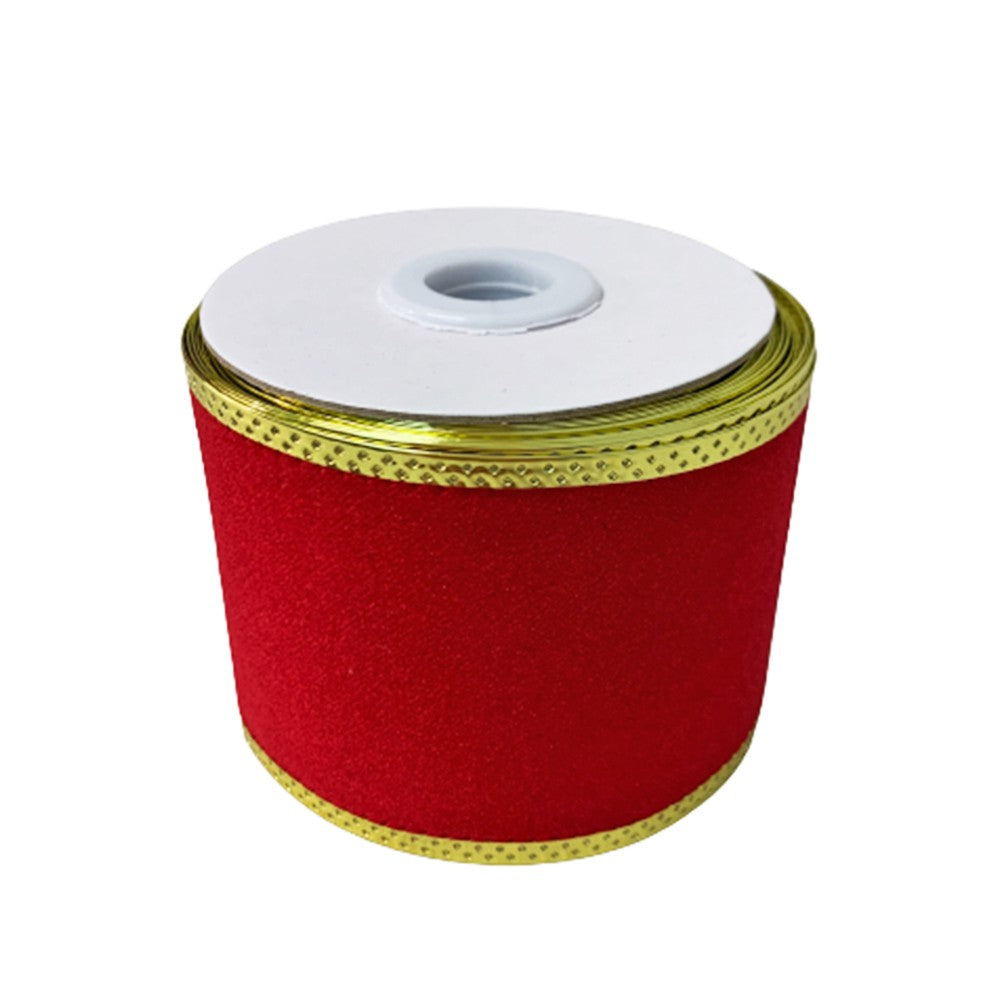 Classic Christmas Red Velvet Ribbon Candy Floriculture