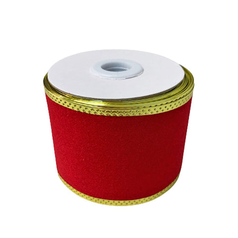 Classic Christmas Red Velvet Ribbon Candy Floriculture