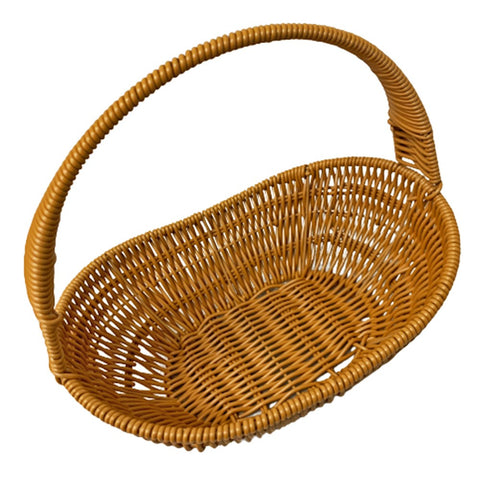 PVC Wicker Basket with Handle 3585
