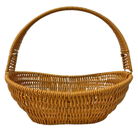 PVC Wicker Basket with Handle 3585