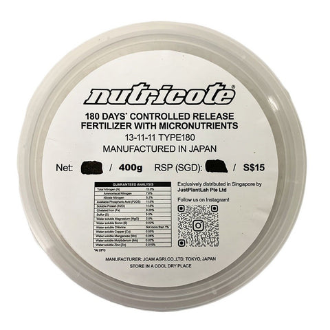 Controlled Release Fertilizer Type180 NPK-13-11-11 (Nutricote JAPAN)