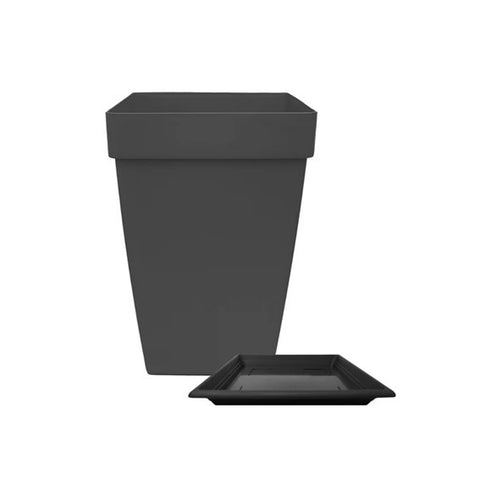 Santorini biodegradable plastic square saucer (Baba)