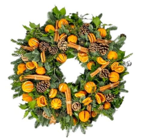 Decorated 13-30 inch Fresh Christmas Wreath Candy Floriculture