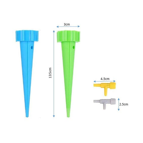 Auto drip watering spikes
