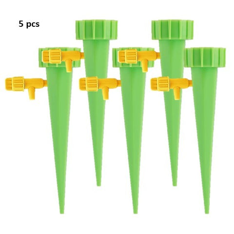 Auto drip watering spikes