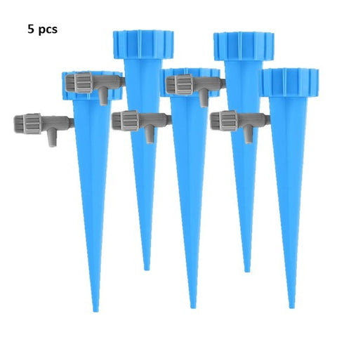 Auto drip watering spikes