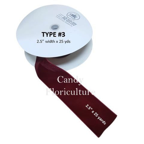Velvet Ribbon (without wire)