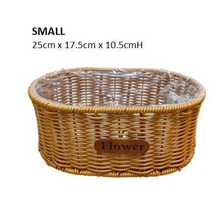 PVC Wicker Basket 686