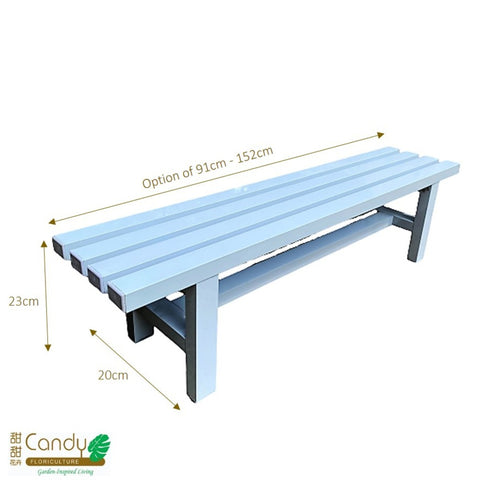 Aluminium Plant Stand/Rack 1 Tier (White)