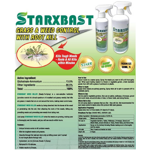 STARXBAST Grass & Weed Control (STARX)